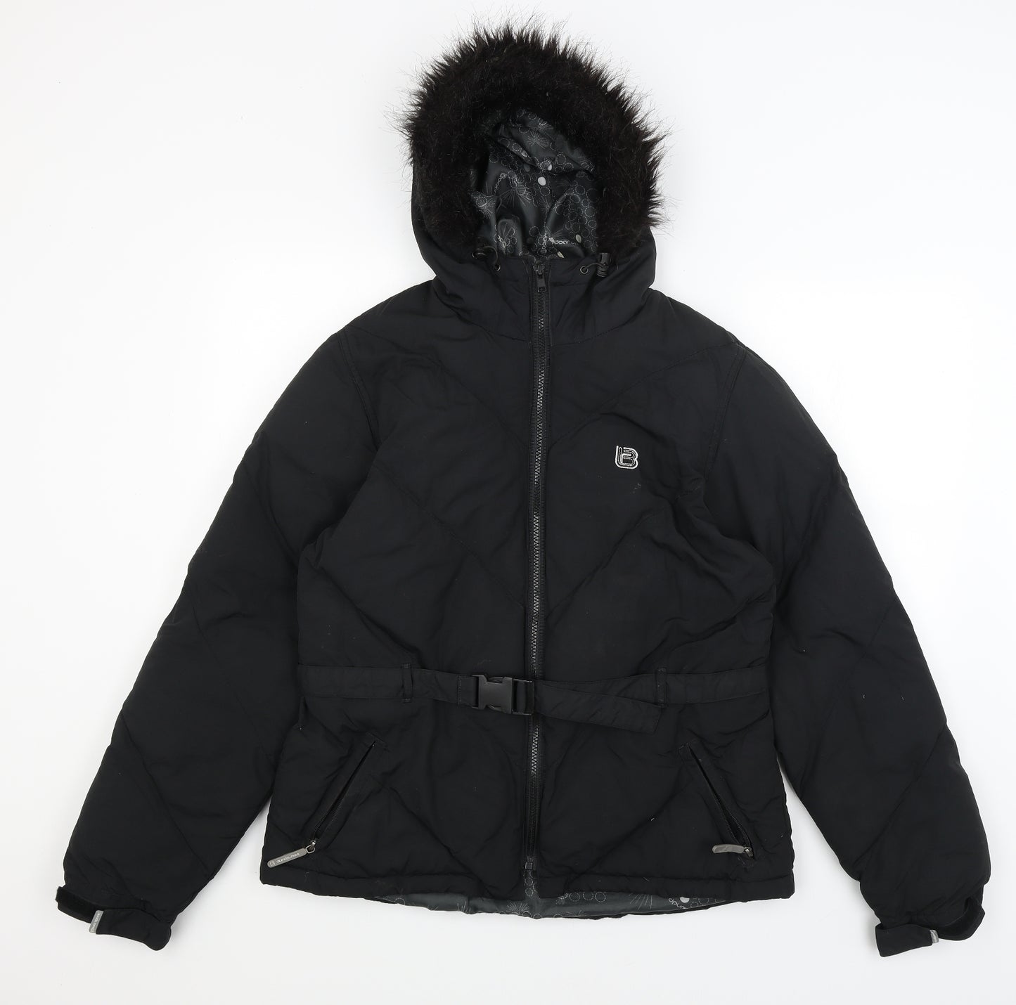 Boardpunk Womens Black   Windbreaker Coat Size L