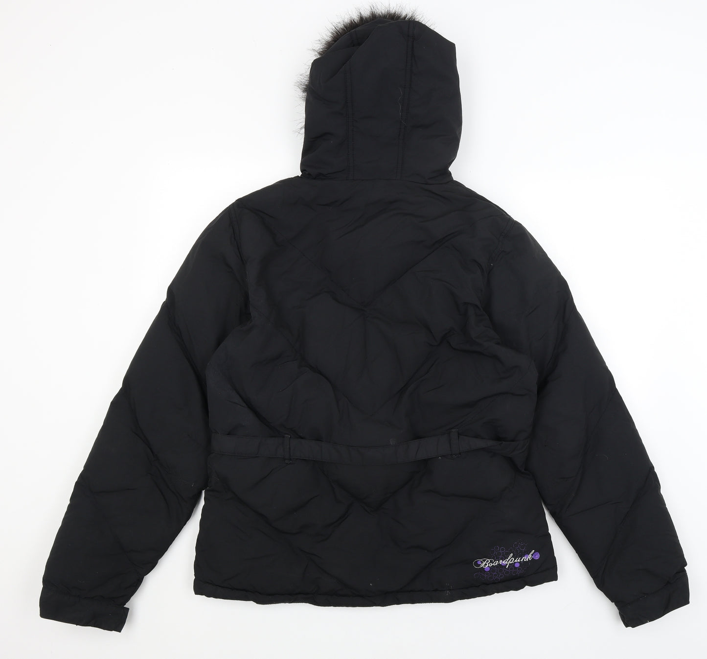 Boardpunk Womens Black   Windbreaker Coat Size L