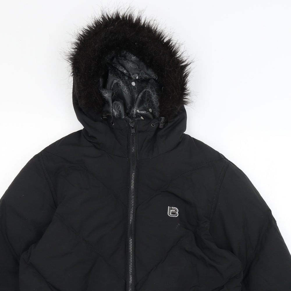 Boardpunk Womens Black   Windbreaker Coat Size L