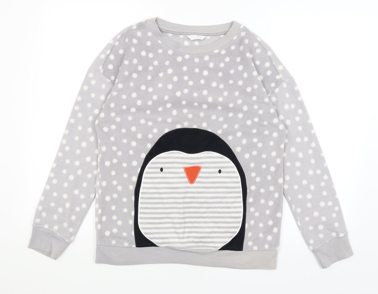 M&S Womens Grey Polka Dot  Pullover Jumper Size 8  - Penguin