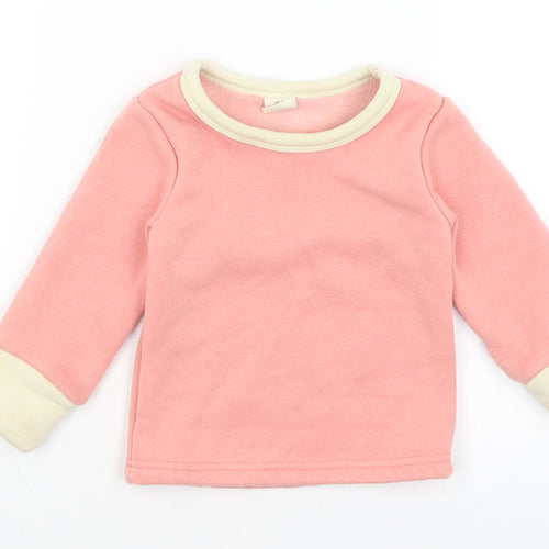 Kacakid Baby Pink   Pullover Jumper Size 9-12 Months