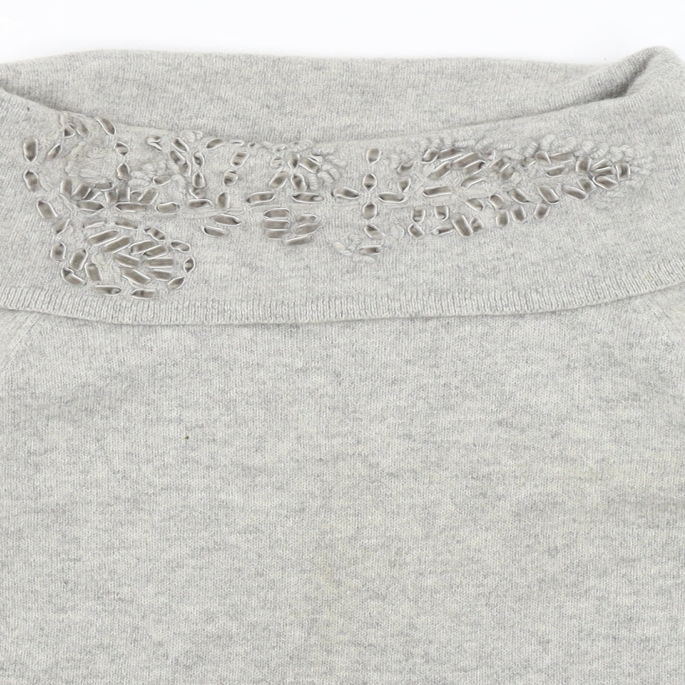 Per Una Womens Grey   Pullover Jumper Size M
