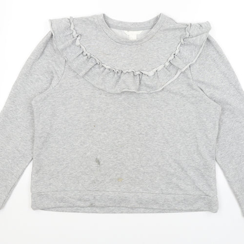 H&M Womens Grey   Pullover Jumper Size L