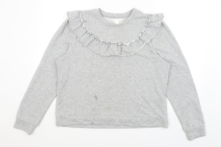 H&M Womens Grey Pullover Jumper Size L