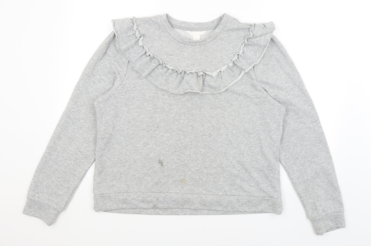 H&M Womens Grey   Pullover Jumper Size L