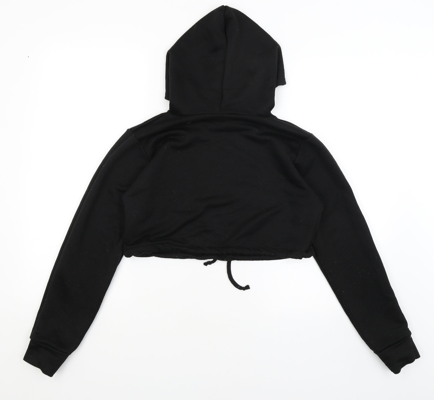 Boohoo Womens Black   Pullover Hoodie Size 8