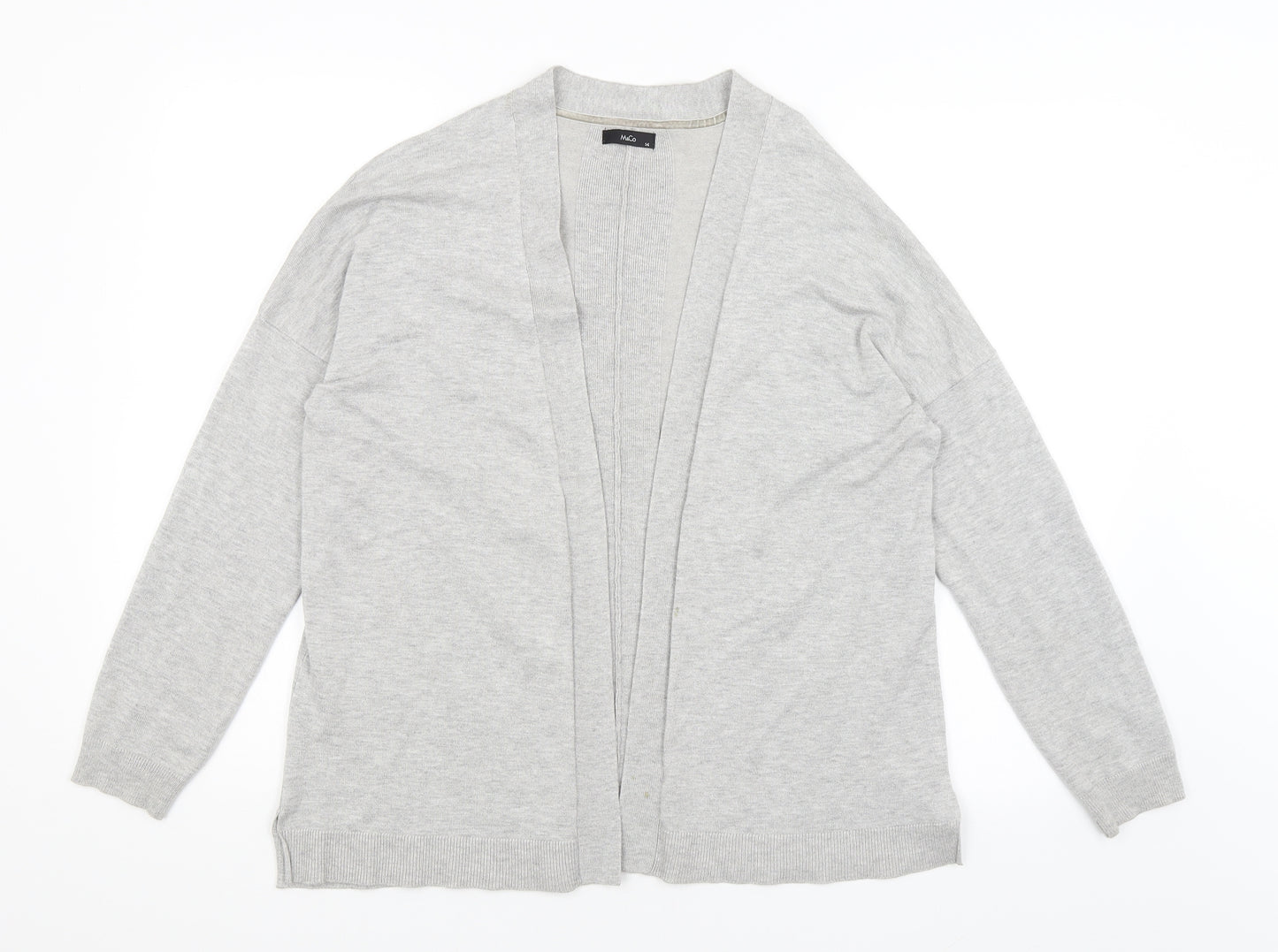 M&Co Womens Grey   Cardigan Jumper Size 14