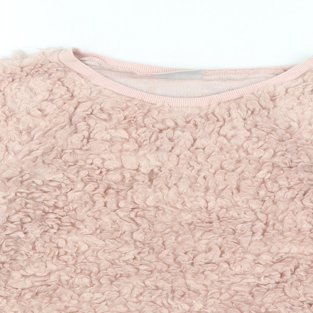 Matalan Girls Pink   Pullover Jumper Size 10-11 Years