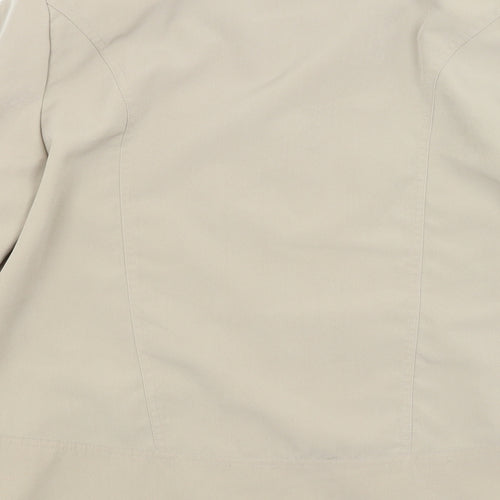 EWM Womens Beige   Overcoat Coat Size 12