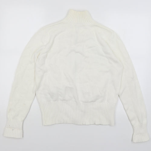 Papaya Womens White   Full Zip Jumper Size 16
