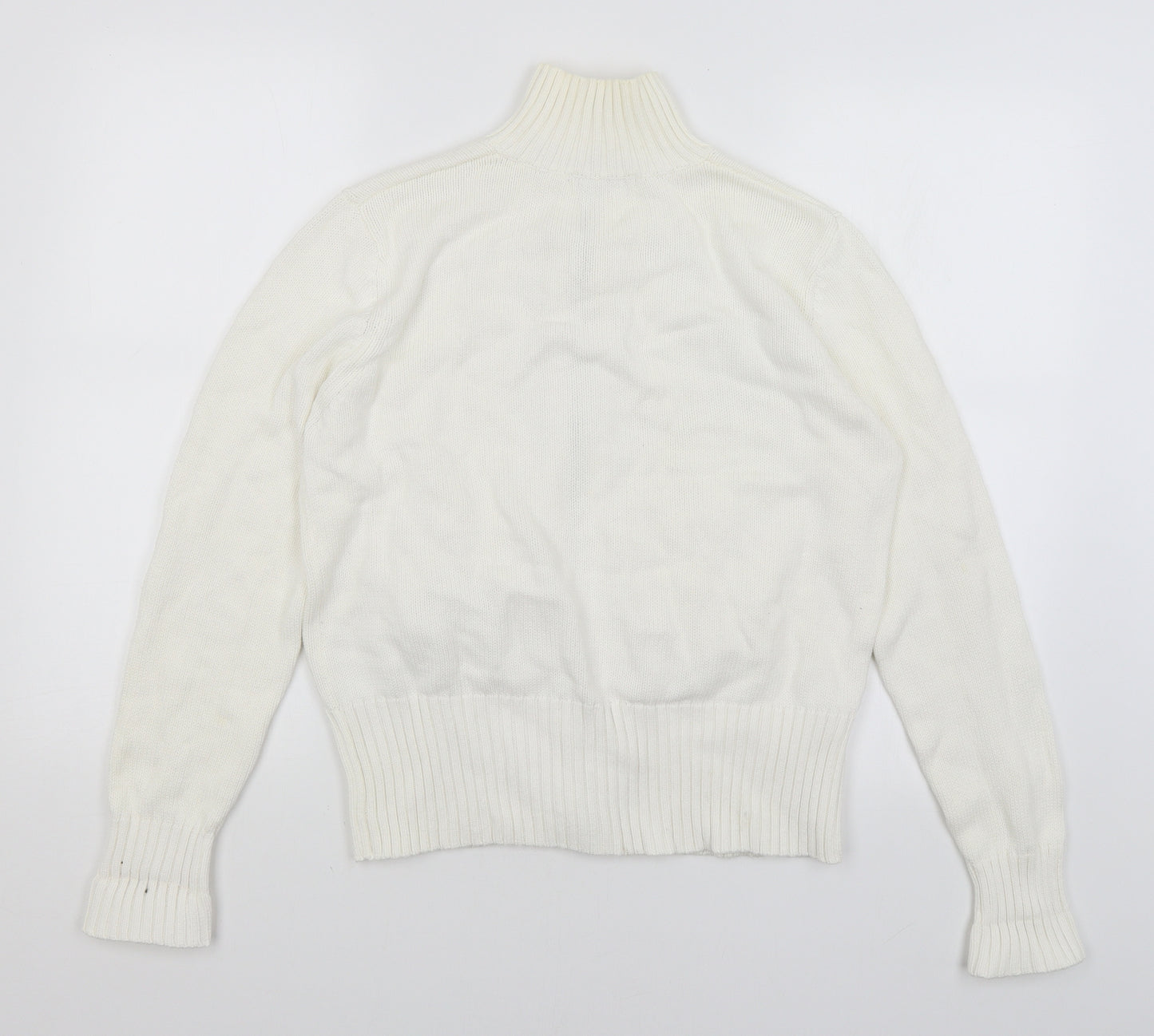 Papaya Womens White   Full Zip Jumper Size 16
