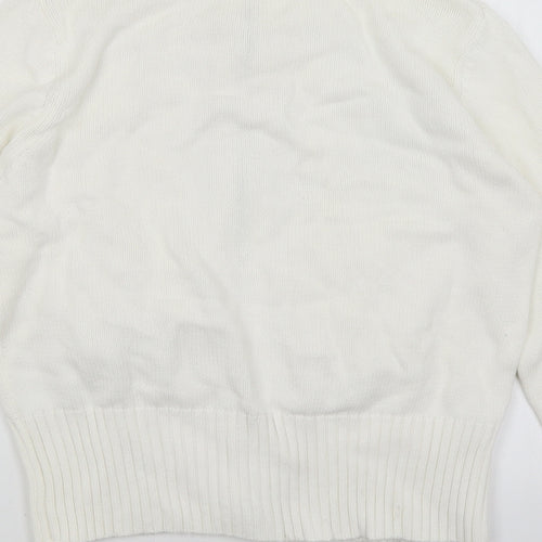 Papaya Womens White   Full Zip Jumper Size 16