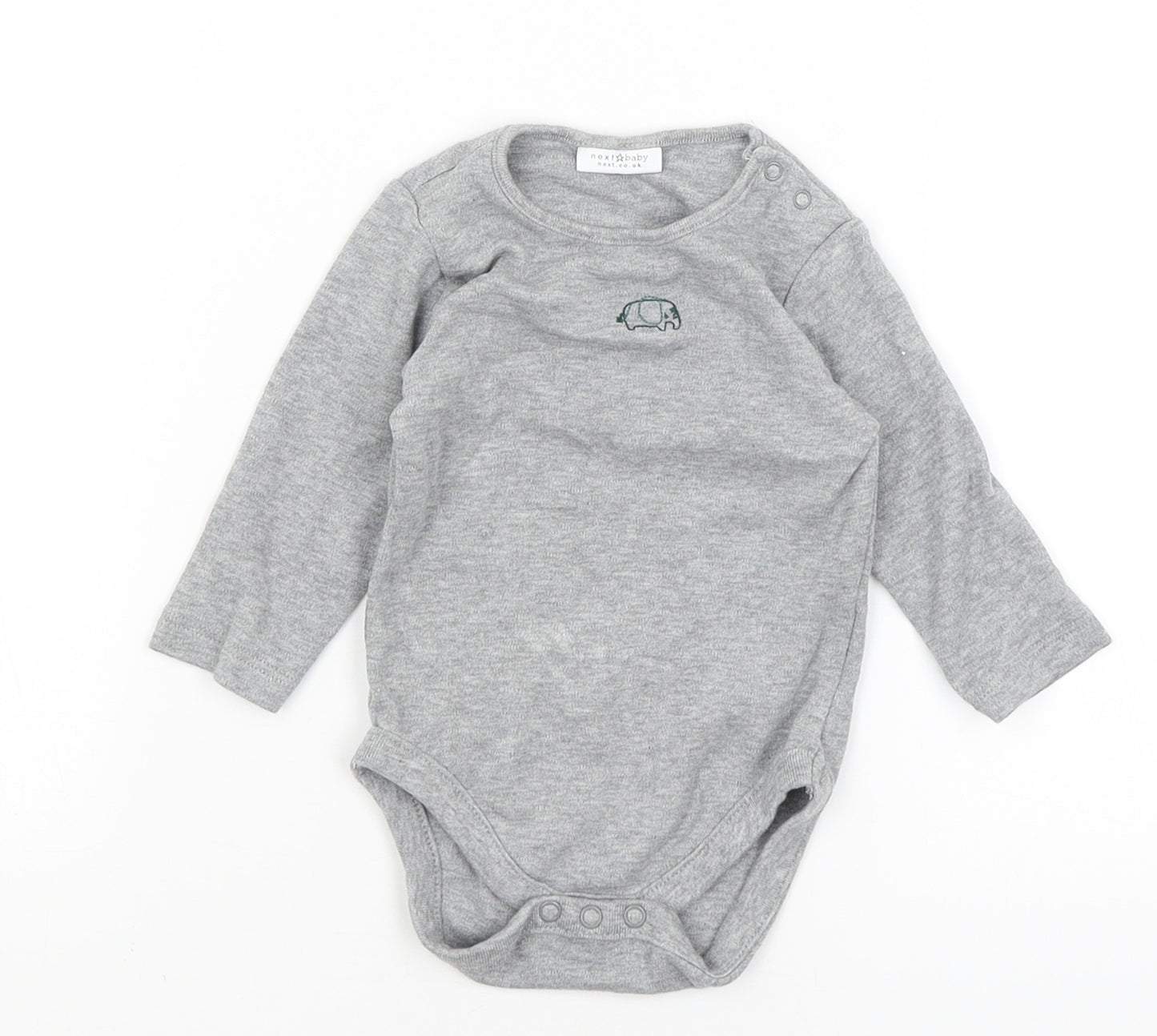 NEXT Baby Grey   Romper One-Piece Size 3-6 Months  - Elephant