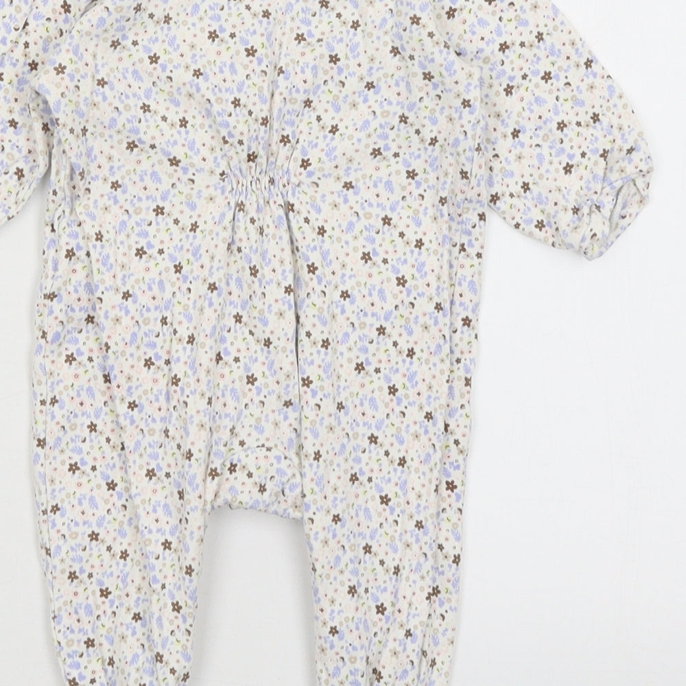 Charanga Baby White Floral  Romper One-Piece Size 3-6 Months