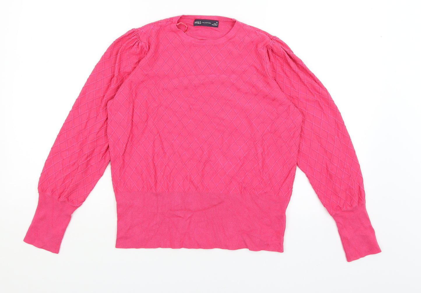 M&S Womens Pink   Pullover Jumper Size 14