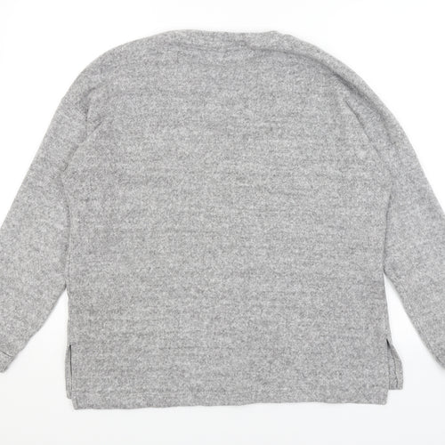 George Womens Grey   Pullover Jumper Size M  - Christmas Baubles