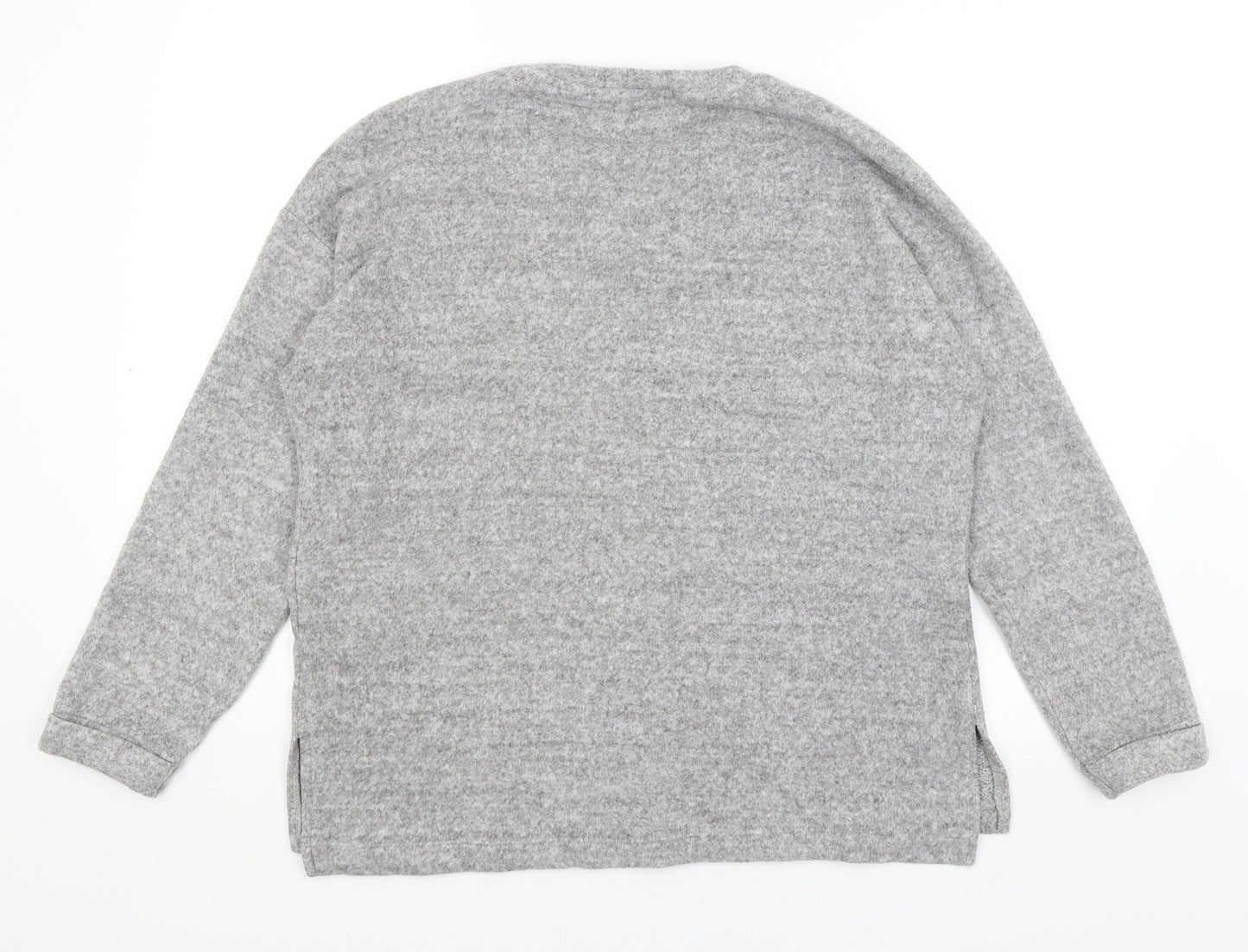 George Womens Grey   Pullover Jumper Size M  - Christmas Baubles