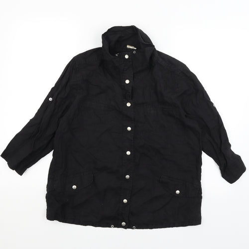 Weekend Womens Black   Basic Button-Up Size M