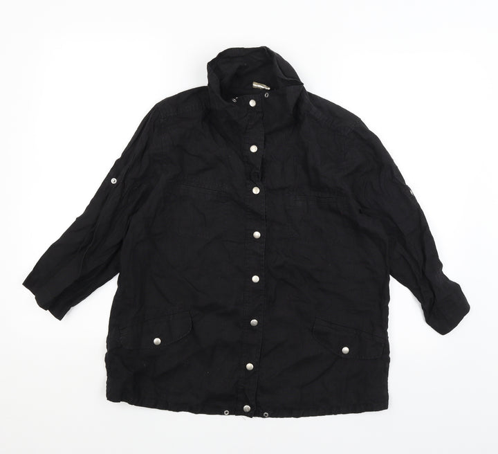 Weekend Womens Black   Basic Button-Up Size M