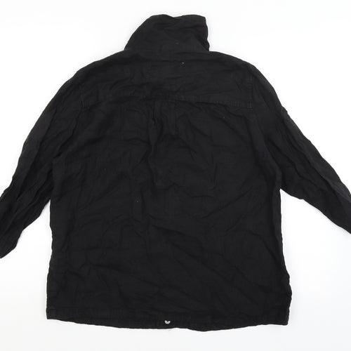 Weekend Womens Black   Basic Button-Up Size M