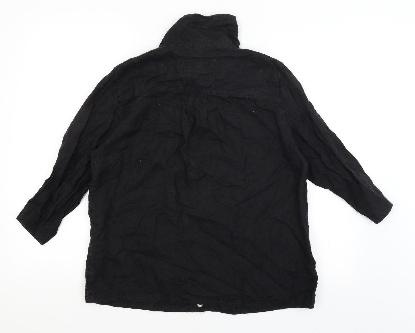 Weekend Womens Black   Basic Button-Up Size M