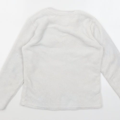 Sweet Dreams Girls White Solid  Top Pyjama Top Size 10-11 Years  - Dream Like A Unicorn
