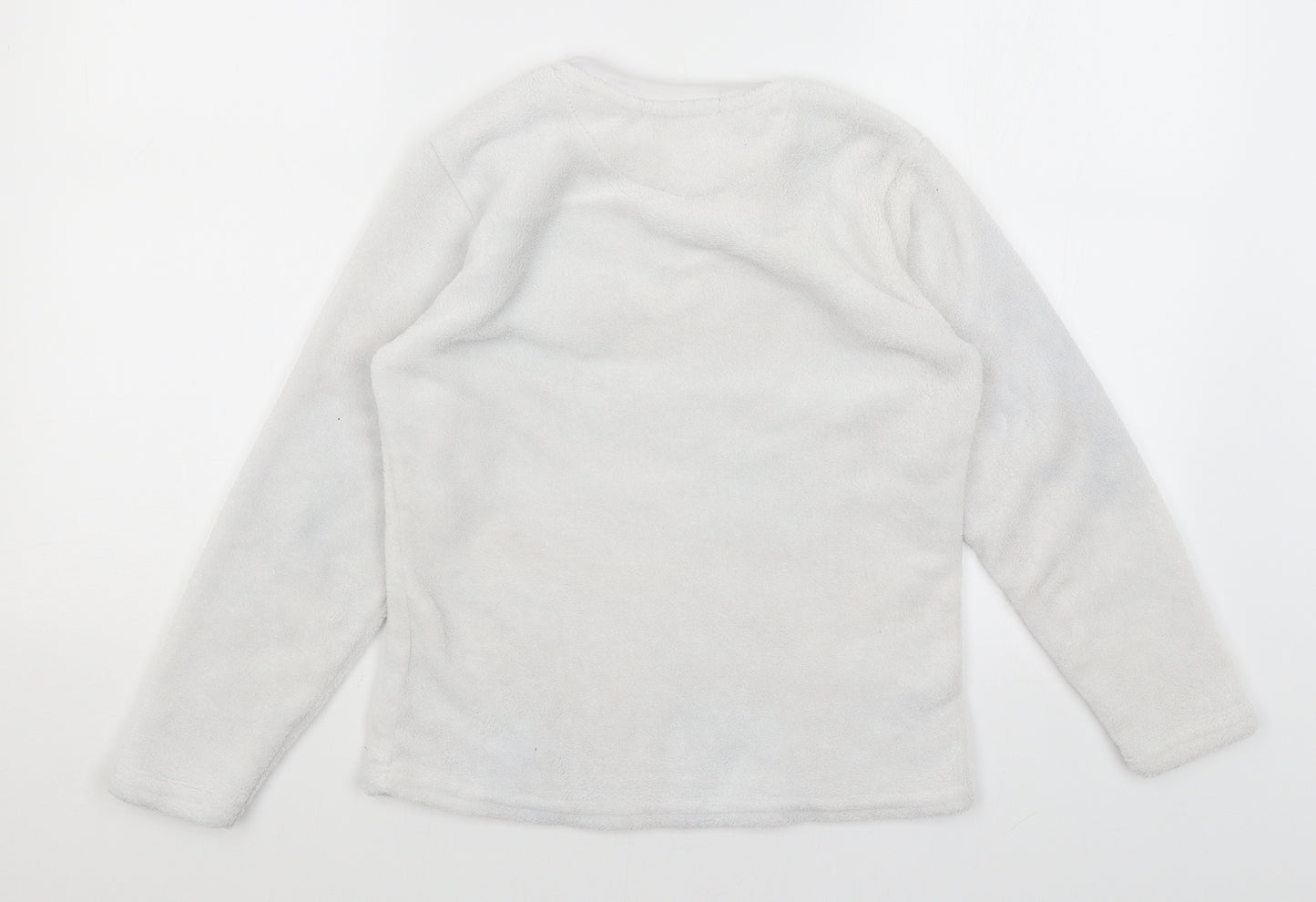 Sweet Dreams Girls White Solid  Top Pyjama Top Size 10-11 Years  - Dream Like A Unicorn