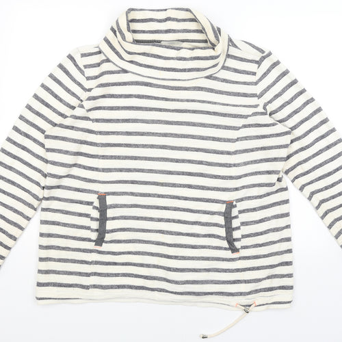 George Womens Ivory Striped  Pullover Jumper Size 16