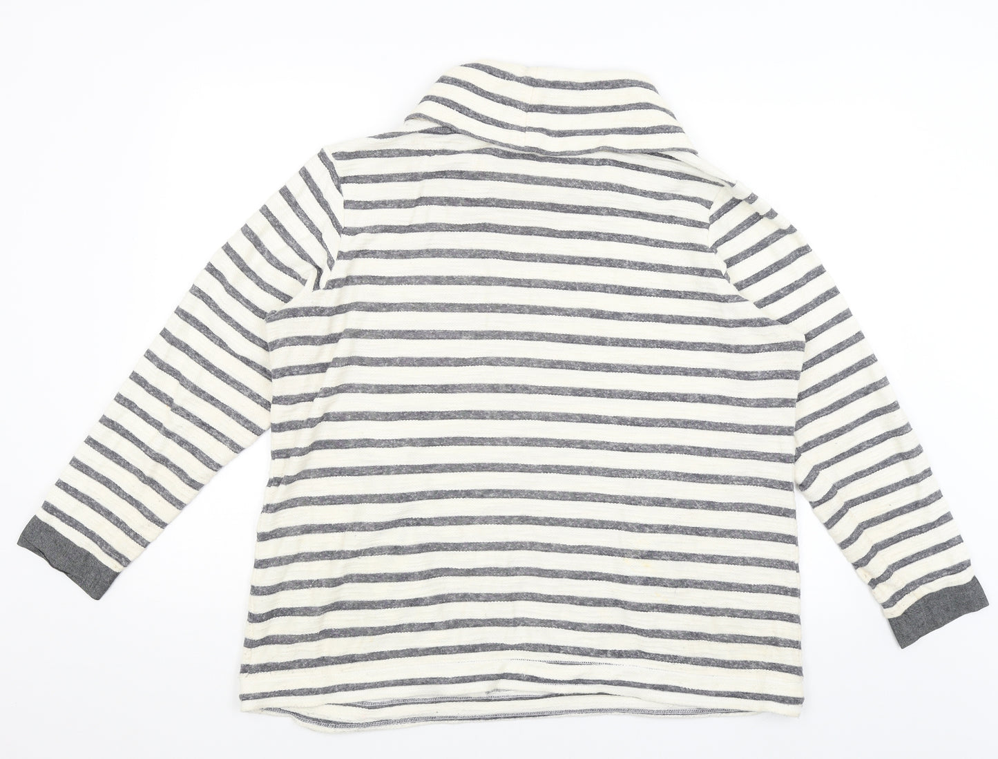 George Womens Ivory Striped  Pullover Jumper Size 16