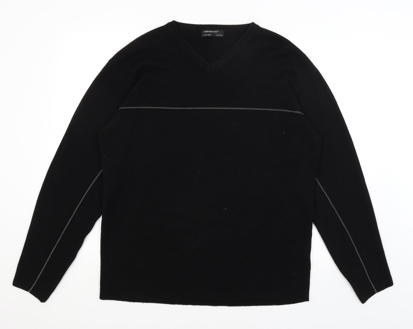 Cedar Wood State Mens Black   Pullover Jumper Size XL