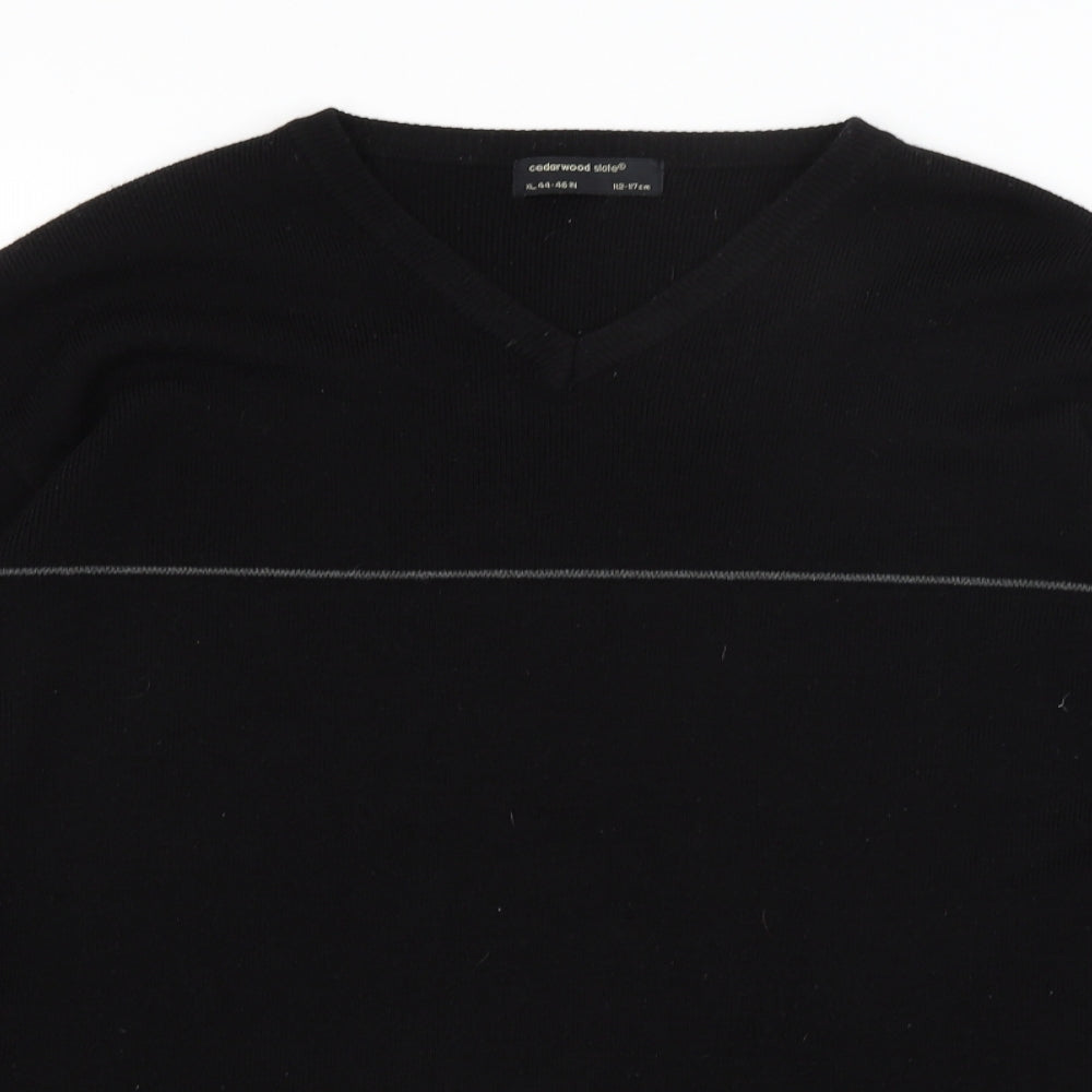 Cedar Wood State Mens Black   Pullover Jumper Size XL