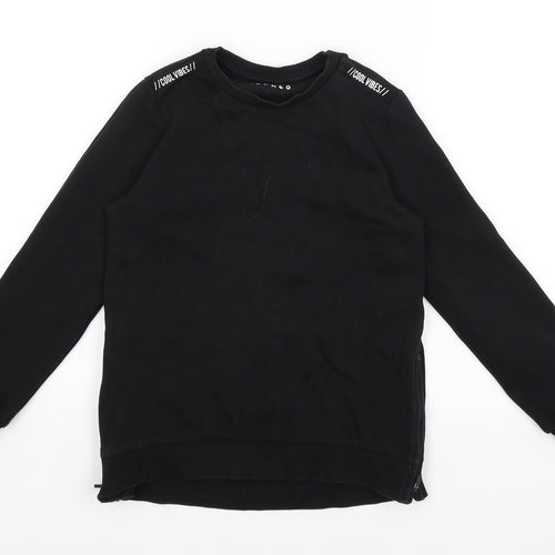 Nutmeg Boys Black   Pullover Jumper Size 8-9 Years