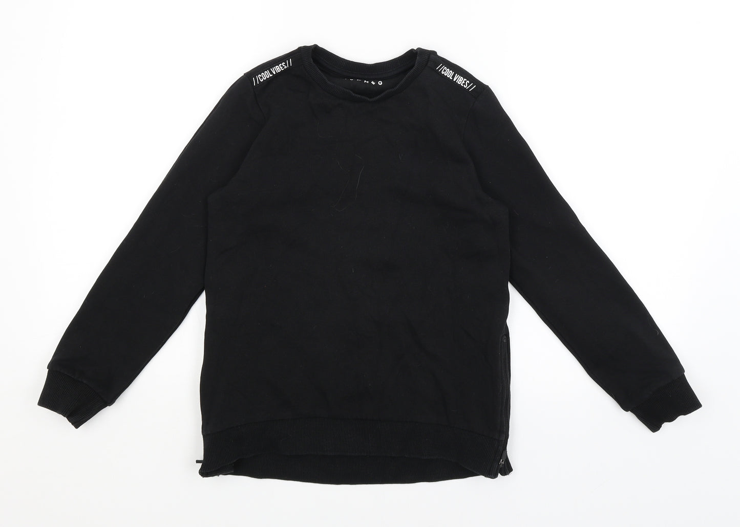 Nutmeg Boys Black   Pullover Jumper Size 8-9 Years