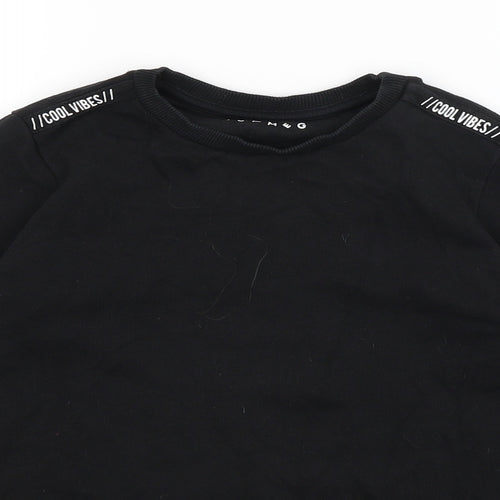 Nutmeg Boys Black   Pullover Jumper Size 8-9 Years
