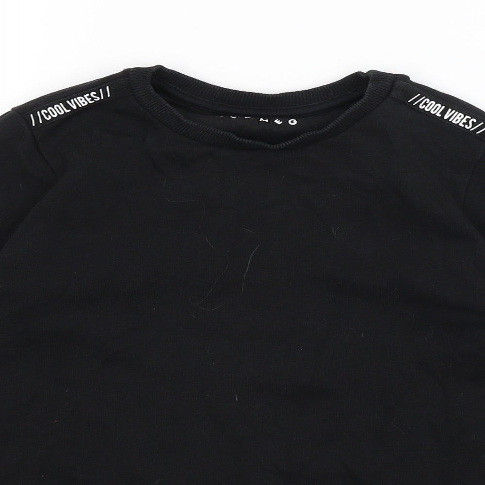 Nutmeg Boys Black   Pullover Jumper Size 8-9 Years