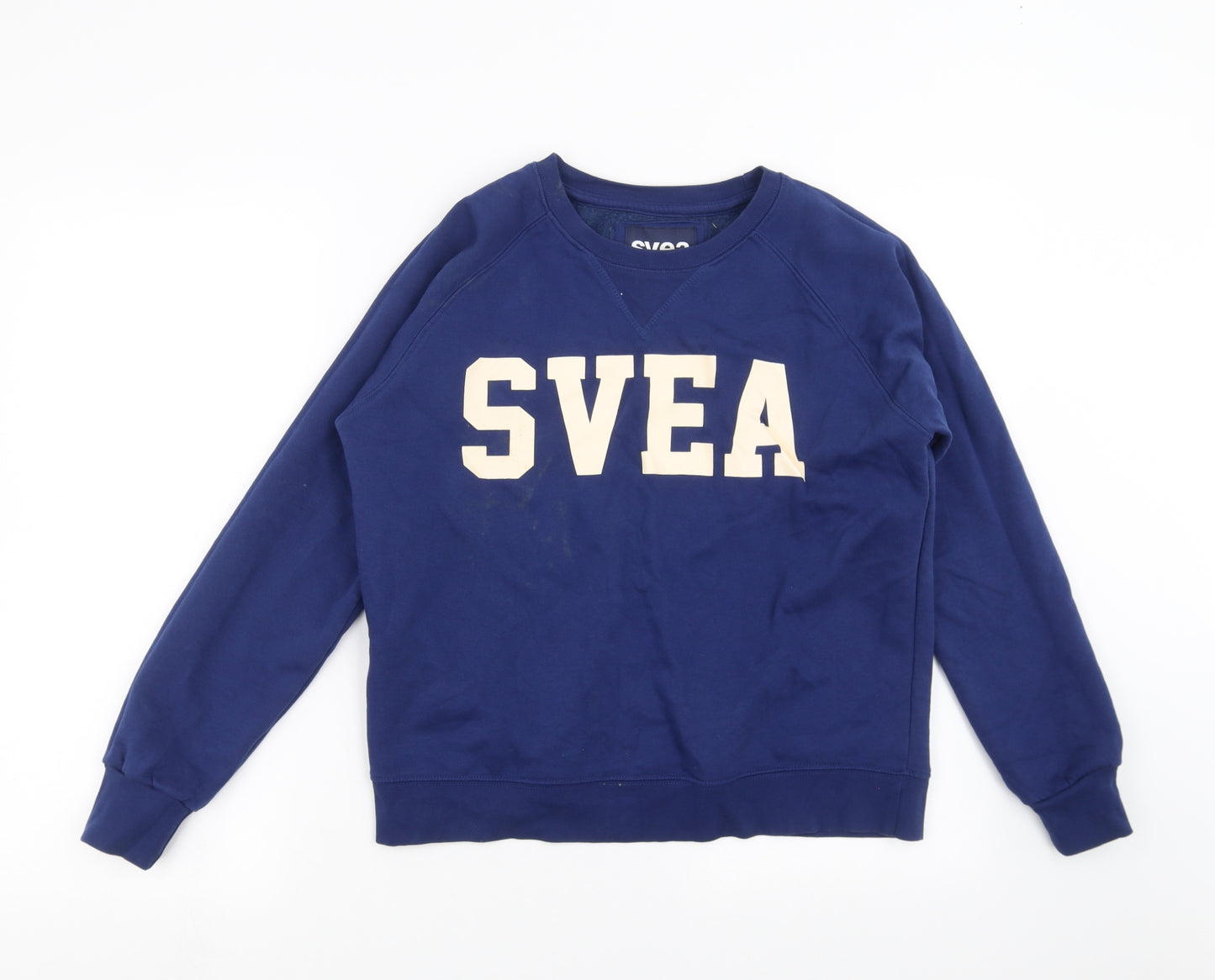 svea Womens Blue   Pullover Sweatshirt Size XS  - I Woke up Like this