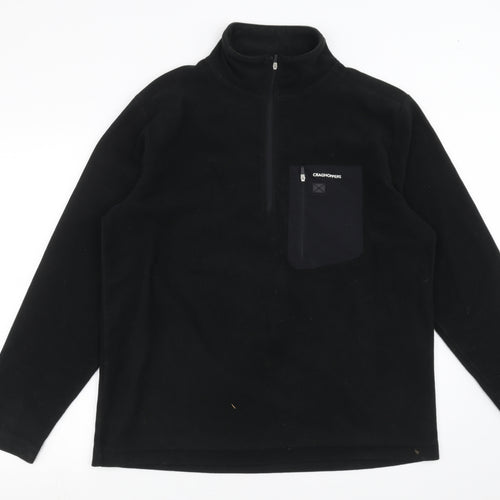 Craghoppers Mens Black  Fleece Pullover Jumper Size XL
