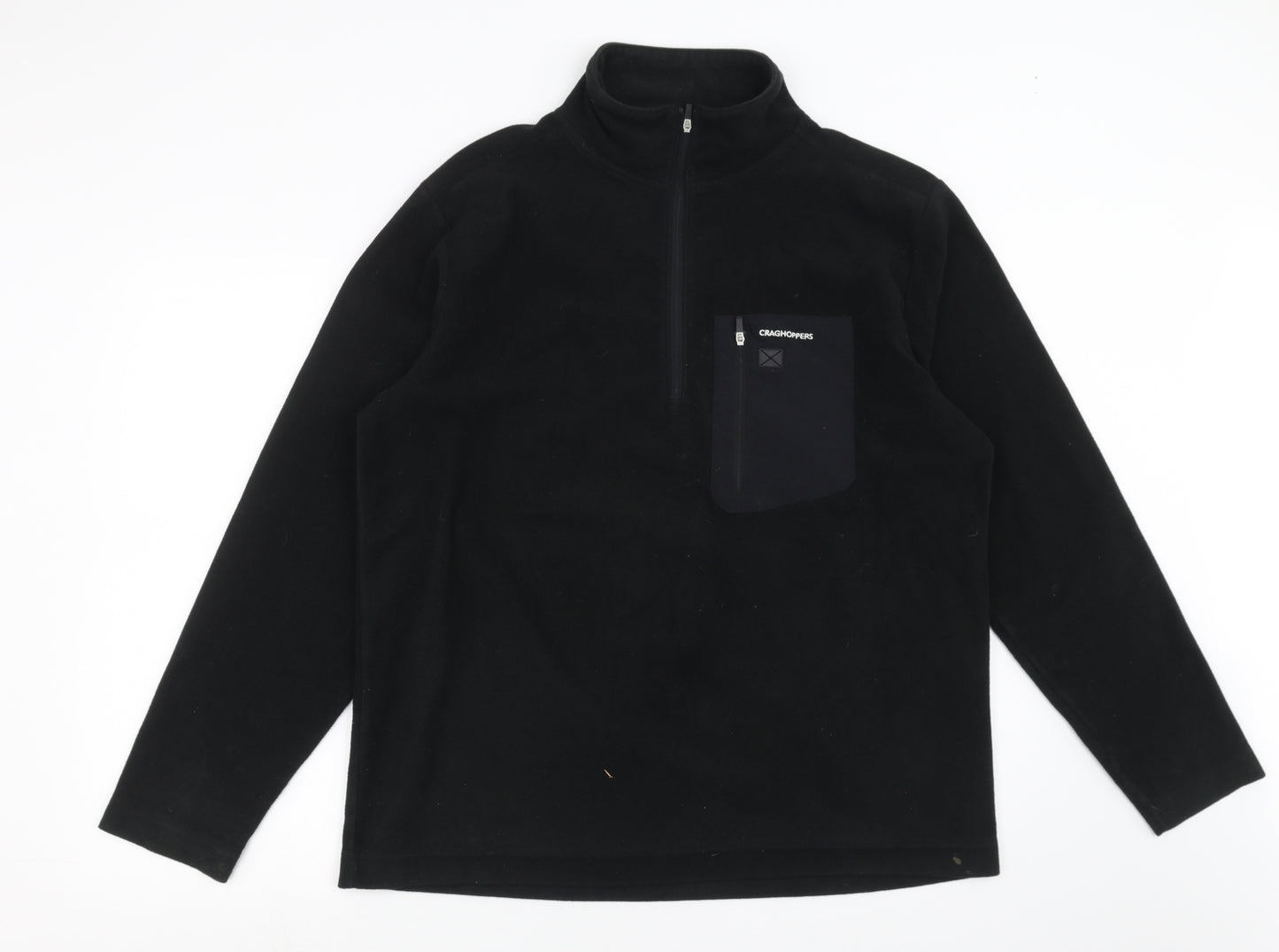 Craghoppers Mens Black  Fleece Pullover Jumper Size XL