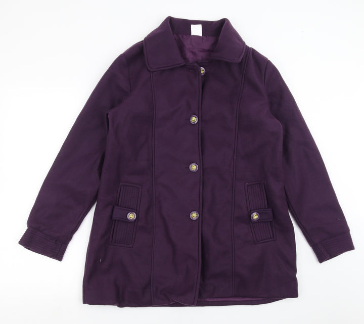 Gabriella Vicenza Womens Purple   Jacket Coat Size 10