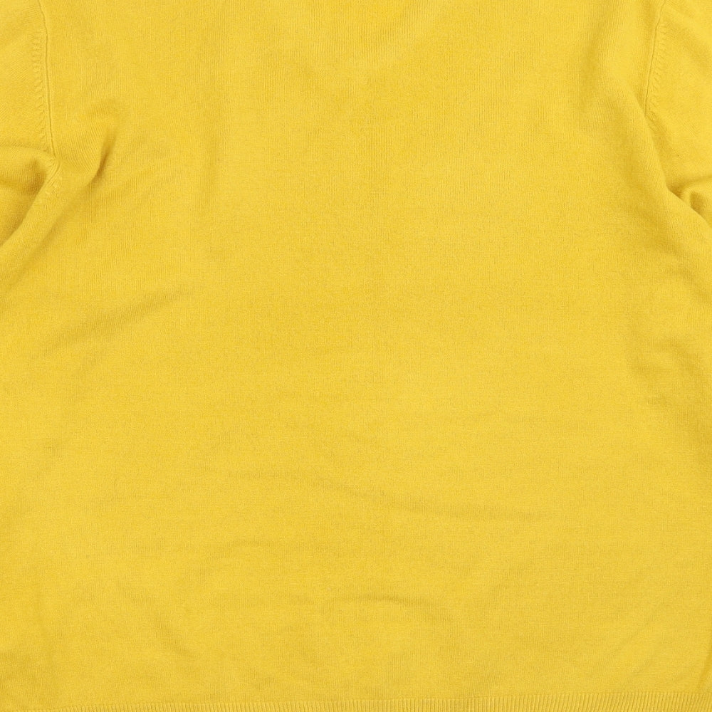 Marks and Spencer Mens Yellow  Knit Pullover Jumper Size L