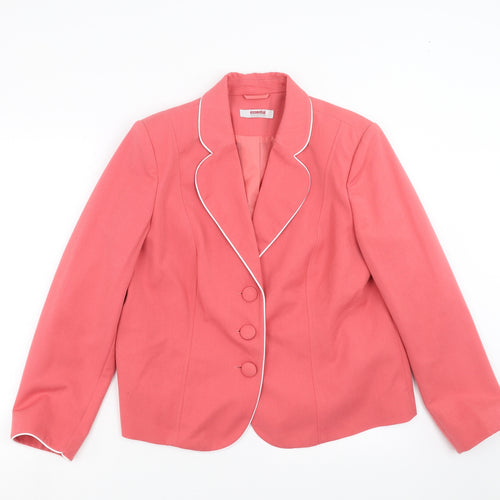 Essential Collection Womens Pink   Jacket Suit Jacket Size 14