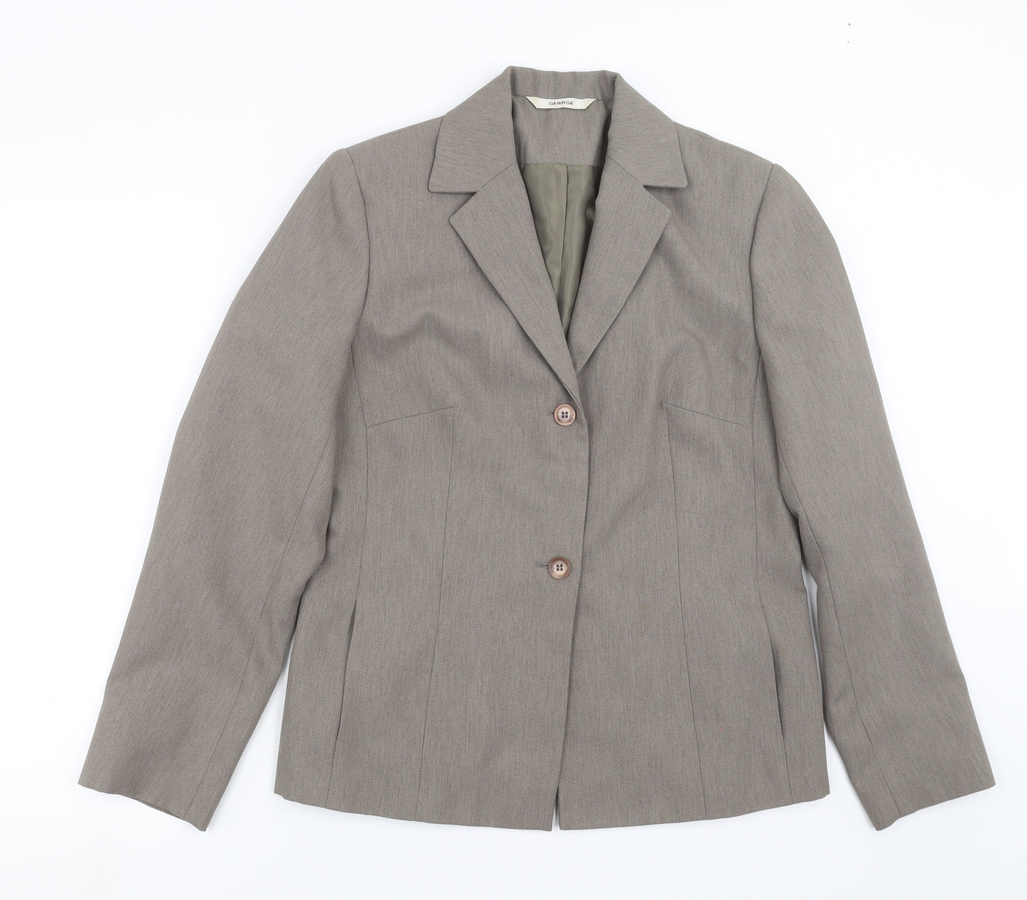 George Womens Beige   Jacket Suit Jacket Size 12