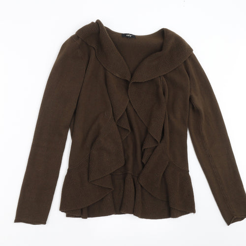 Marks and Spencer Womens Brown  Knit Cardigan Jumper Size 12