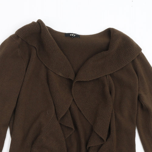 Marks and Spencer Womens Brown  Knit Cardigan Jumper Size 12