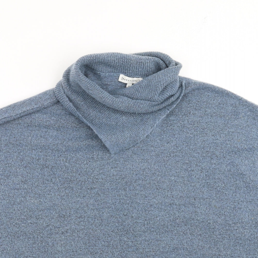 Warehouse Womens Blue  Knit Pullover Jumper Size 10