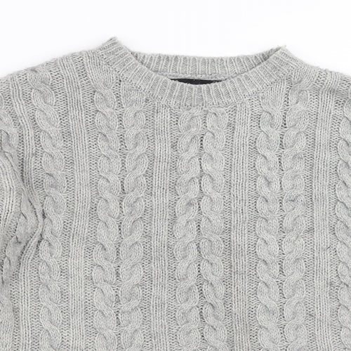 Primark Womens Grey  Knit Pullover Jumper Size S