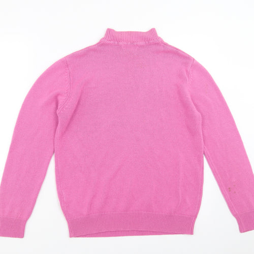 Damart Womens Pink  Knit Pullover Jumper Size 10