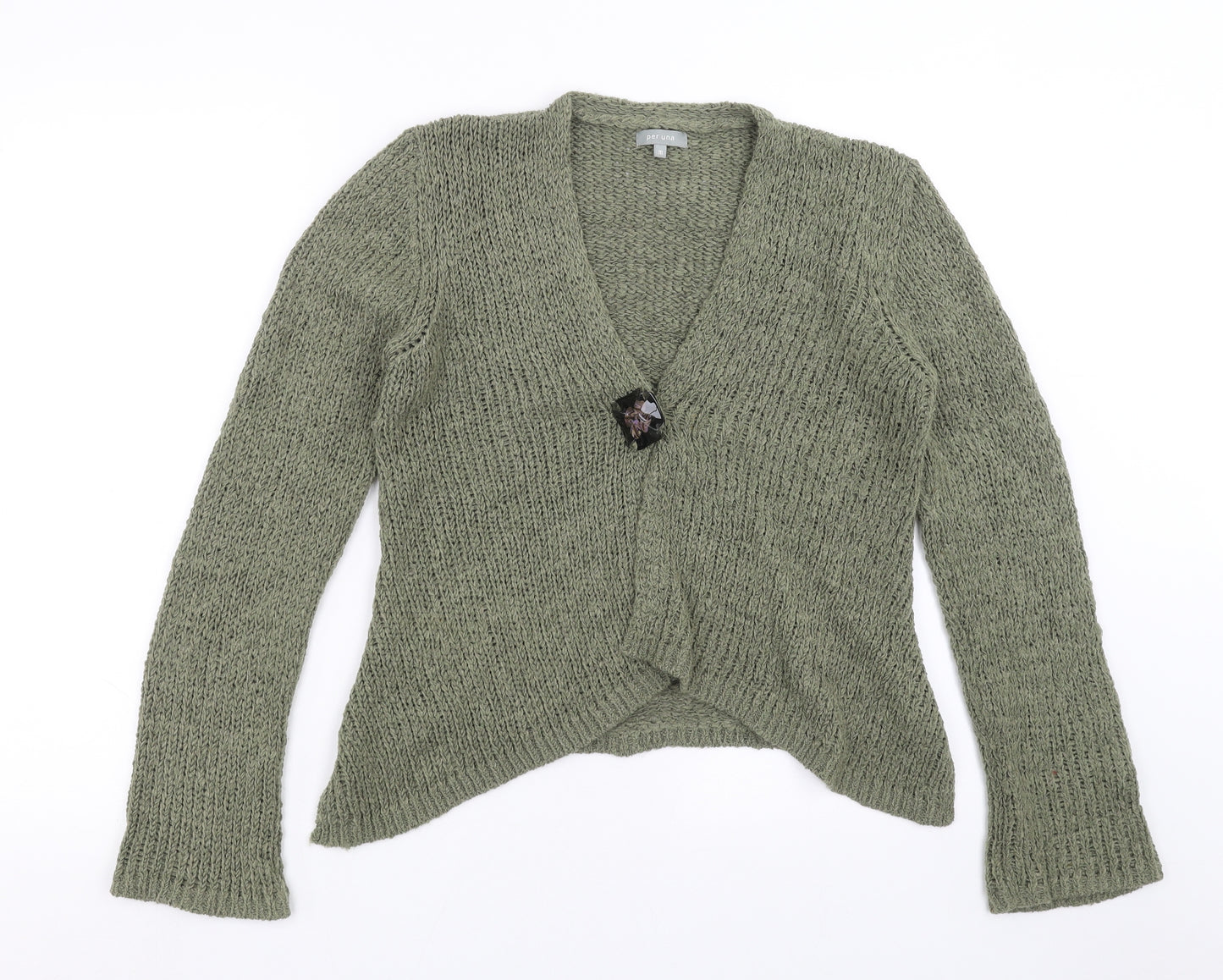 Marks and Spencer Womens Green   Cardigan Jumper Size M