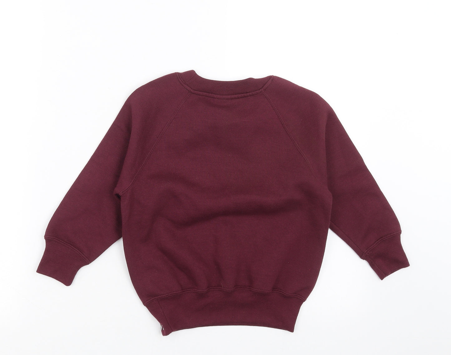 Russell Boys Purple   Pullover Sweatshirt Size 3-4 Years  - burgundy