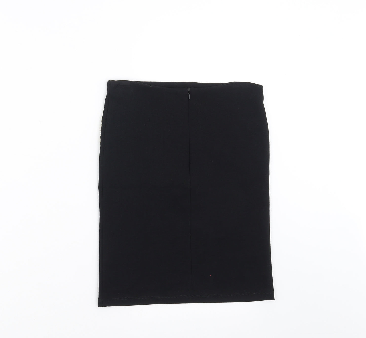 Topshop Womens Black   Straight & Pencil Skirt Size 8  - beaded